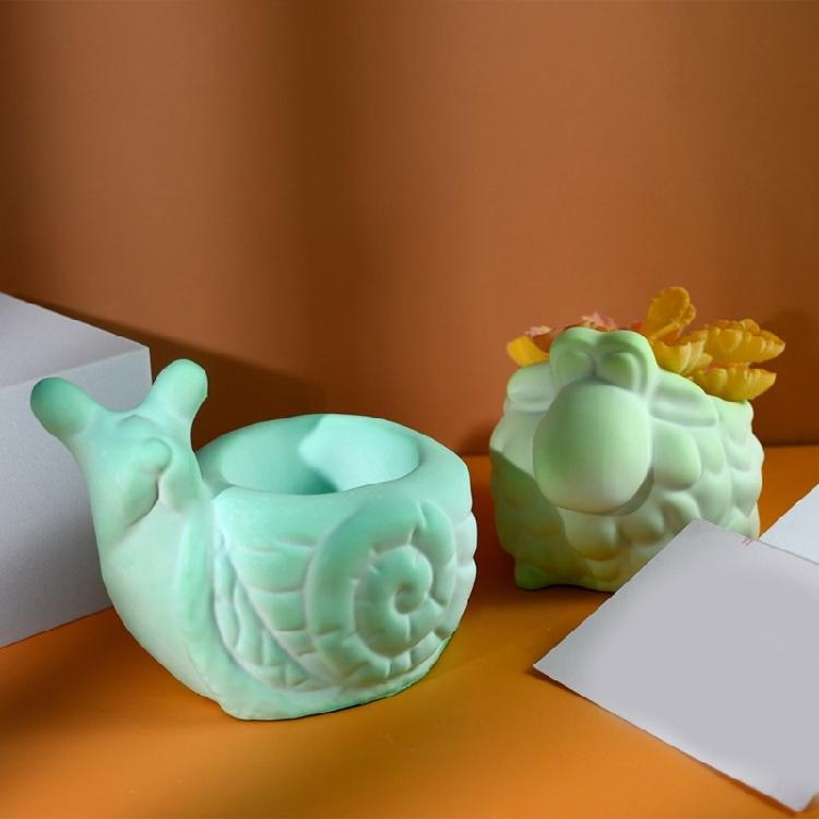Silikon Handgefertigte Formen Einzigartige Blumentopf Formen Tierform Silikon Sukkulenten Pflanzgefäß Form Bastelform für Blumentopf
