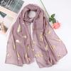 New feather bronzing cotton women's popular scarf high-quality urban style accessories yarn versatile