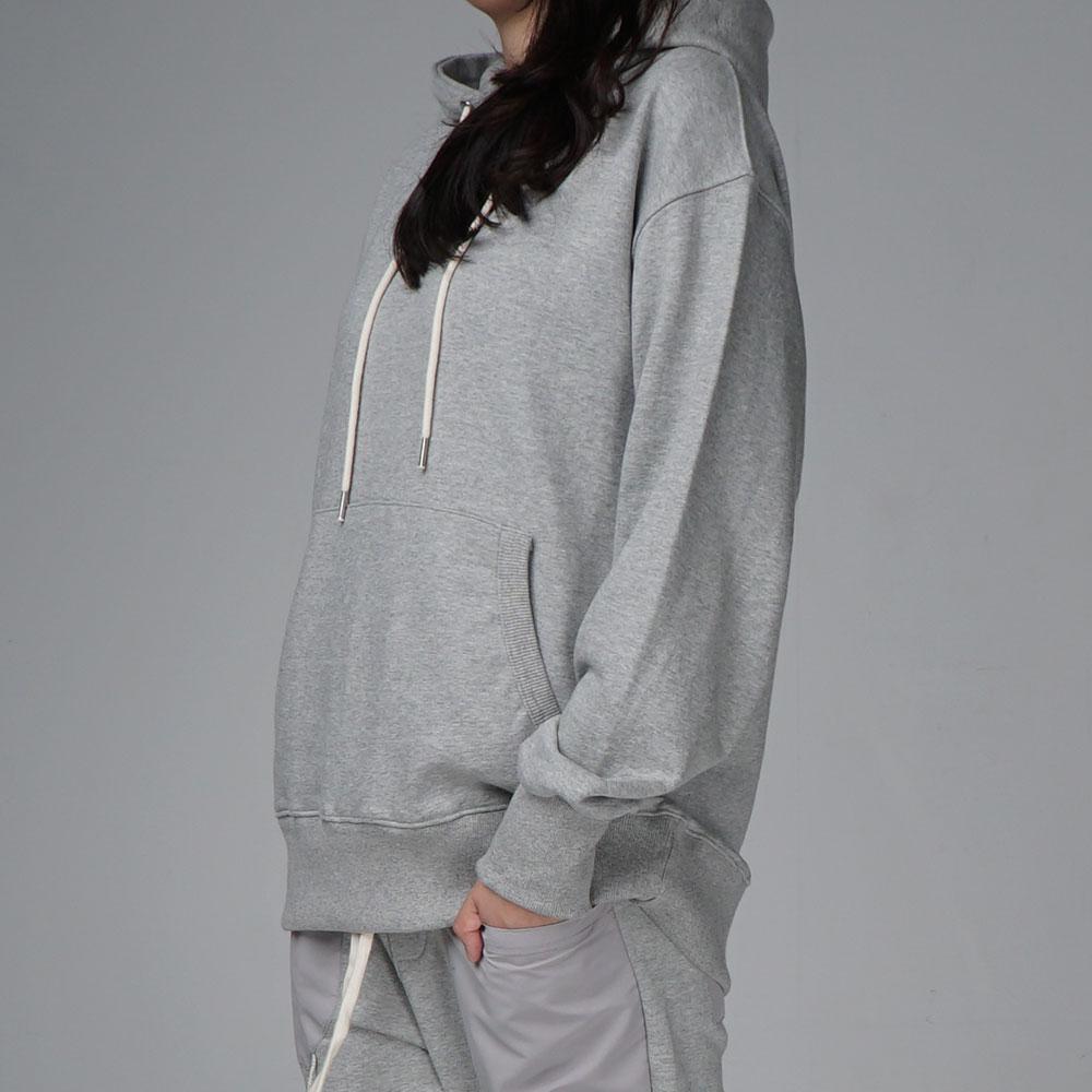 Analog Base Plain Oversized Hoodie Gray Gray/L