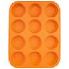 Backform für 12 Muffins Cupcakes Cupcakes Silikon Orange SILLINIE ORION 151719