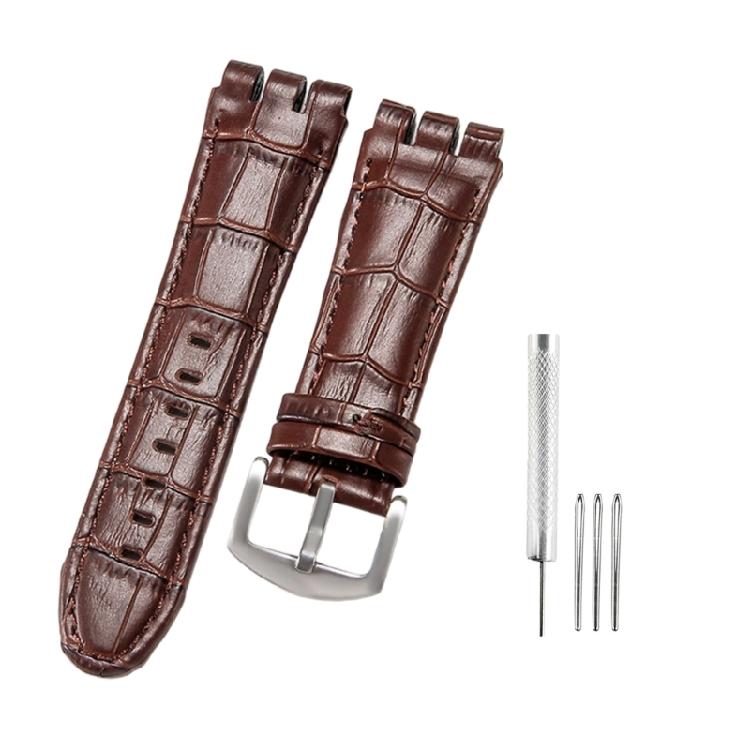 Comfort Focused Replacement Leather Watch Band Featuring Soft Feel and Improved Airflows for Extended Wear
