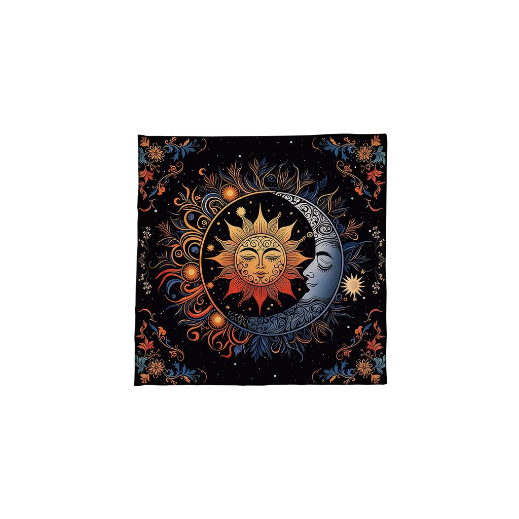 Sun Moon Pattern Astrology Tablecloth Tarots Divinations Tablecloth Altars Cloth Divinations Board Game Accessory