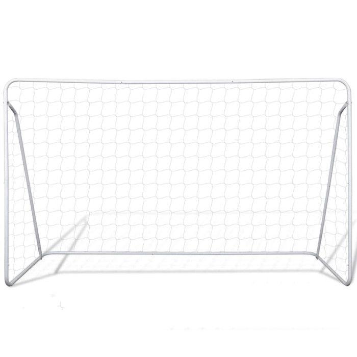 Set de but de football avec poteaux et filet 240 x 90 x 150 cm 90572