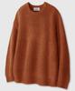 LEMAIN SECOND Oversized Voluminous Washable Crew Neck Hazzi Knit [Brick]