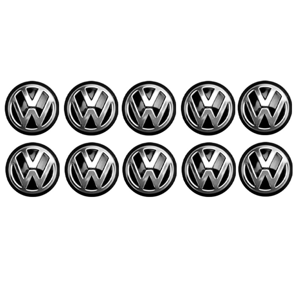 Pentru VW Volkswagen Jetta MK5 Golf 2/5/10 Bucăți 14mm Cheie Control Mașină Autocolant Emblema Înlocuire Pentru Volkswagen VW GTI Golf Passa