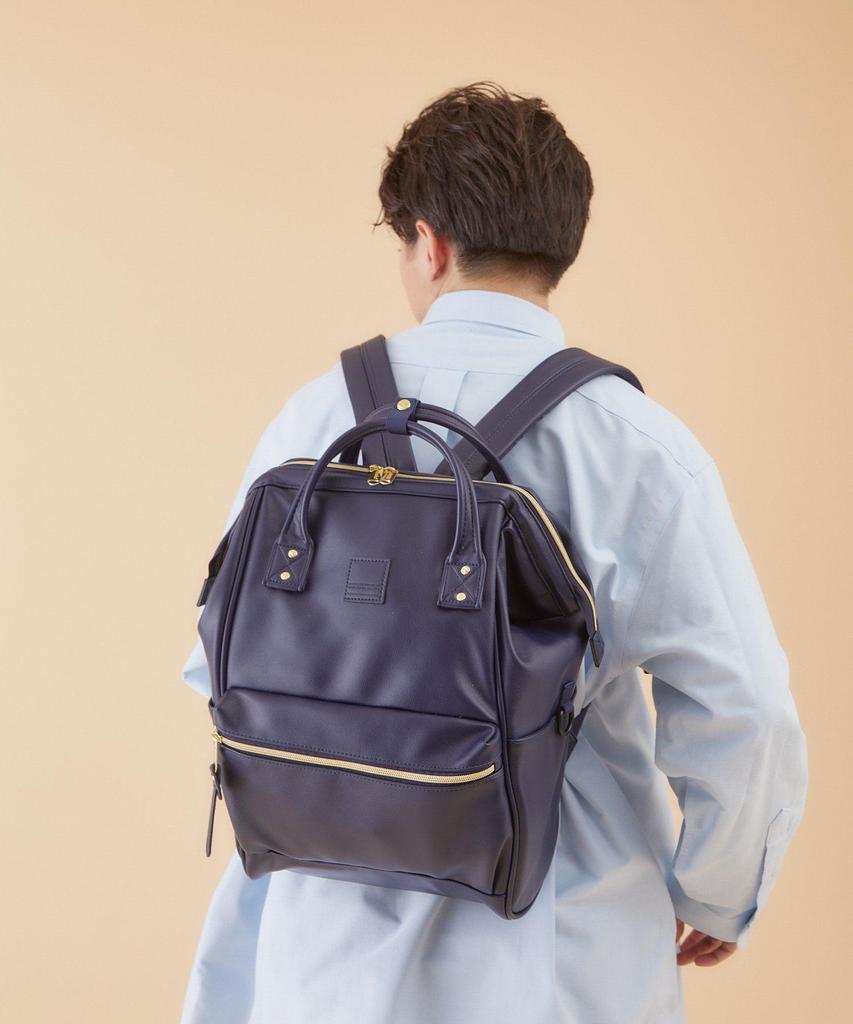 Rakuten Women's PU Leather Gold-Mouth Backpack - Travel & School Bag