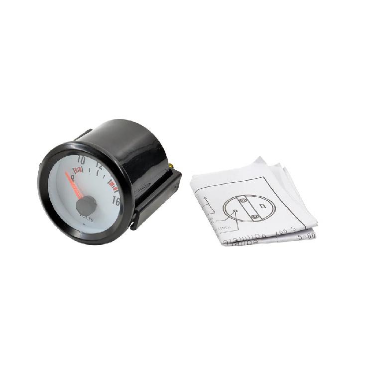 52mm Auto Car Refitting Volt Gauge 8~16V Blue LED Light 12V Battery Voltage Instrument Meter