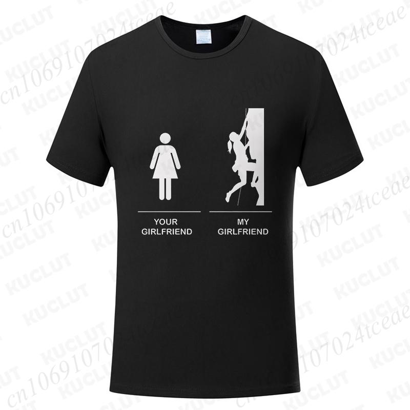 Funny T-shirts Men Women Summer Tshirt Tops Short Sleeve Rock Climbing Graphic T Shirt Fashion Casual Female Clothing Gift