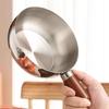 Heat Resistant Wood Handle Cooking Bowl Stainless Steel Pot Suitable For Oil Splashing And Practical Storage