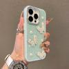 Ins Japan and Korea Flash Diamond Pearl Butterfly for iPhone16promax Mobile Phone Case Apple 15pro New 12 Flash