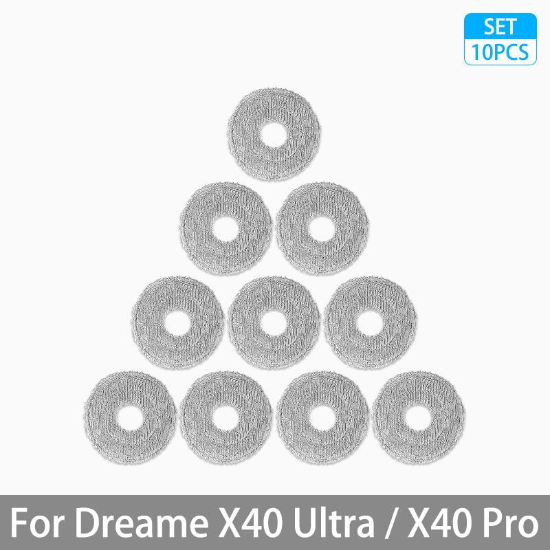 For Dreame X40 Ultra / X40 Pro Accessories Rubber Main Side Brush Mop Cloth Dust Bag HEPA Filter Robot vacuum Replacement Parts