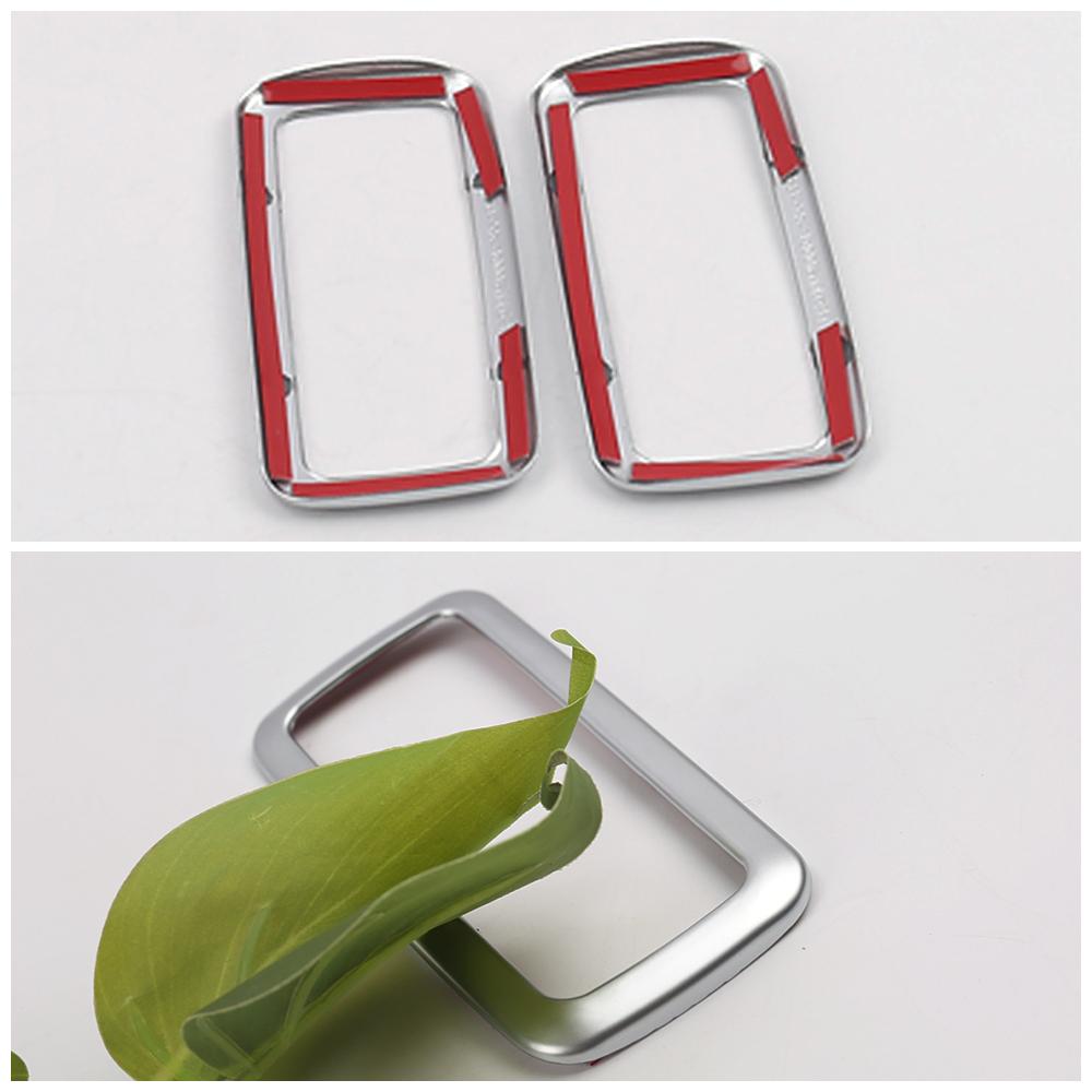 For Nissan Qashqai J11 2014  Car Roof Reading Light Lamp Frame Decoration Cover Trim Matte Silver