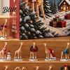 Christmas Craft Ornament Hat Tree 24Pcs Acrylic Advent Calendar Set Giraffe with Santa Hanging Decorations