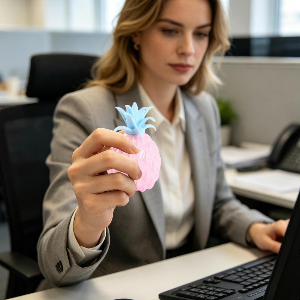 Pineapple Design Stretchable Squeeze Sensory Toy Portable Relaxing D ecompression Fidget Playthings Funny Emotional Calm Toy
