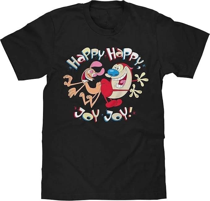 T-shirt Unisexe Ren et Stimpy Happy Happy Joy Joy S-5XL