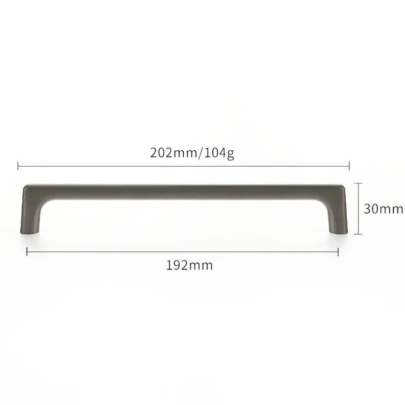 WV Black Kitchen Cabinet Storage Handles 96-320mm Dressers Cupboard Closet Wardrobe Door Drawer Knobs Furniture Hardware Pulls