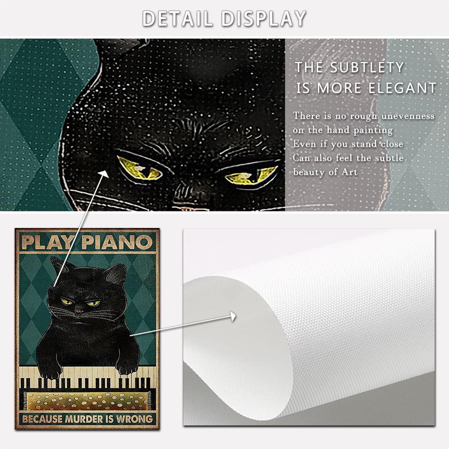 Vintage Coffee Toilet Paper Cat Bar Club Posters And Pints Nordic Wall Art Canvas Painting Abstract Pictures For Bathroom Decor