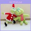 Adorable Grinch Plush Toy With Soft Short Fur Featuring A Brown Dog For Christmas Fun