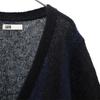J.SABATINO Stripe Long Sleeve Knit Cardigan 1 Black X Navy Men's Used