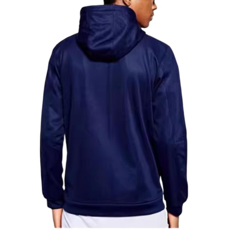 Adidas Originals Budo Trefoil Logo Print Hooded Jacket Men Jacket Dark-Blue AZ6363