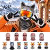 Cappuccio Divertente per Costume da Festa Vecchio, Maschera da Sci Balaclava con Faccia di Animale 3D Realistica, Copertura Integrale Invernale per Sci con Copertura del Collo, Termica