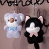 Fluffy Cartoon Animal Keychain Stuffed Cat Plush Keyring Plush Koala Bag Pendant  Unisex