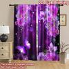 2D flat Photography Backdrop Popular Background cloth Butterfly and Purple Flowers 100% Polyester Holiday Decorations for