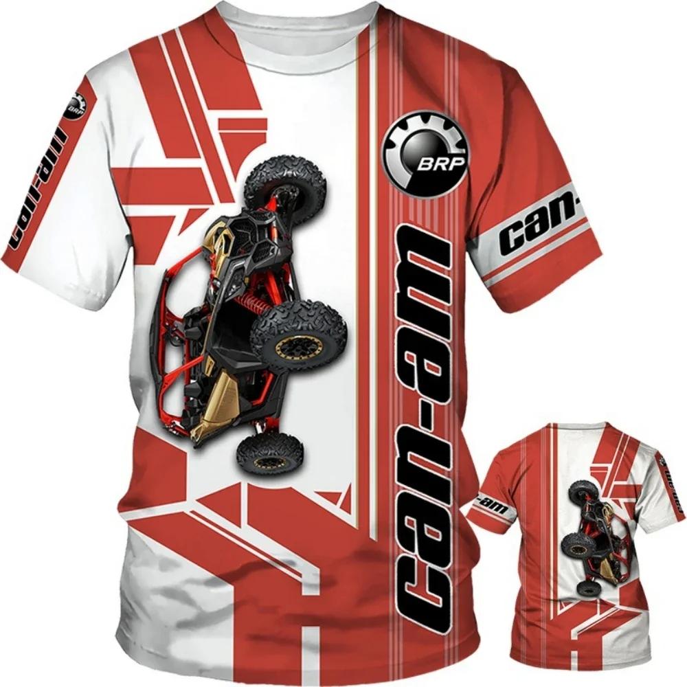 BRP Can-Am 3D Print Extreme Sports Quick-dry Breathable Men Moto Race T-shirt Table Tennis Team Training Jersey Short Sleeve Top