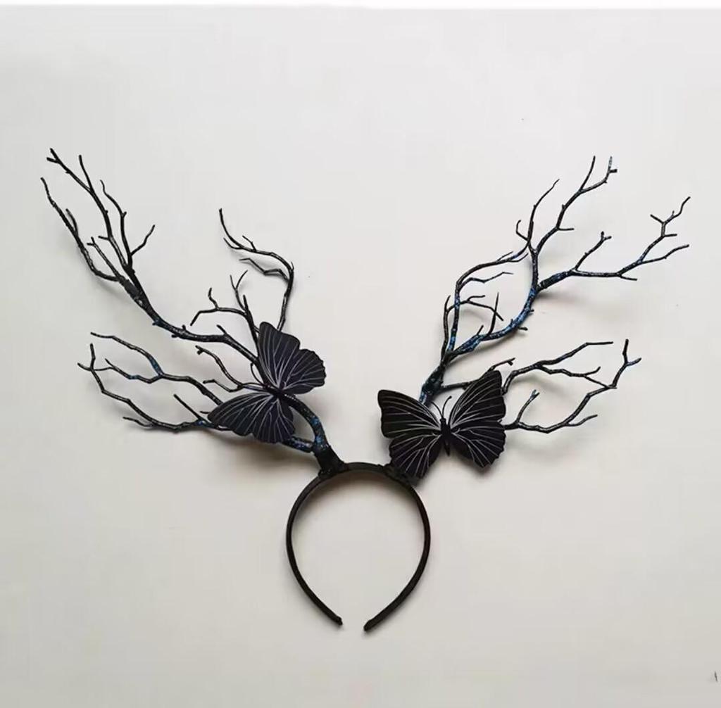 Europäisches Amerikanisches Mori Girl Rentiergeweih Leuchtendes Weihnachtskopfband mit Großen Haaraccessoires und Verzierungen