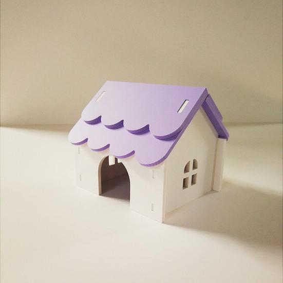 Hamsterhaus, Spielzeug, Haustier, Kleintier-Versteck, Hütte mit porösem Design, belüfteter, sicherer Nistplatz für Hamster, Goldbären, Eichhörnchen