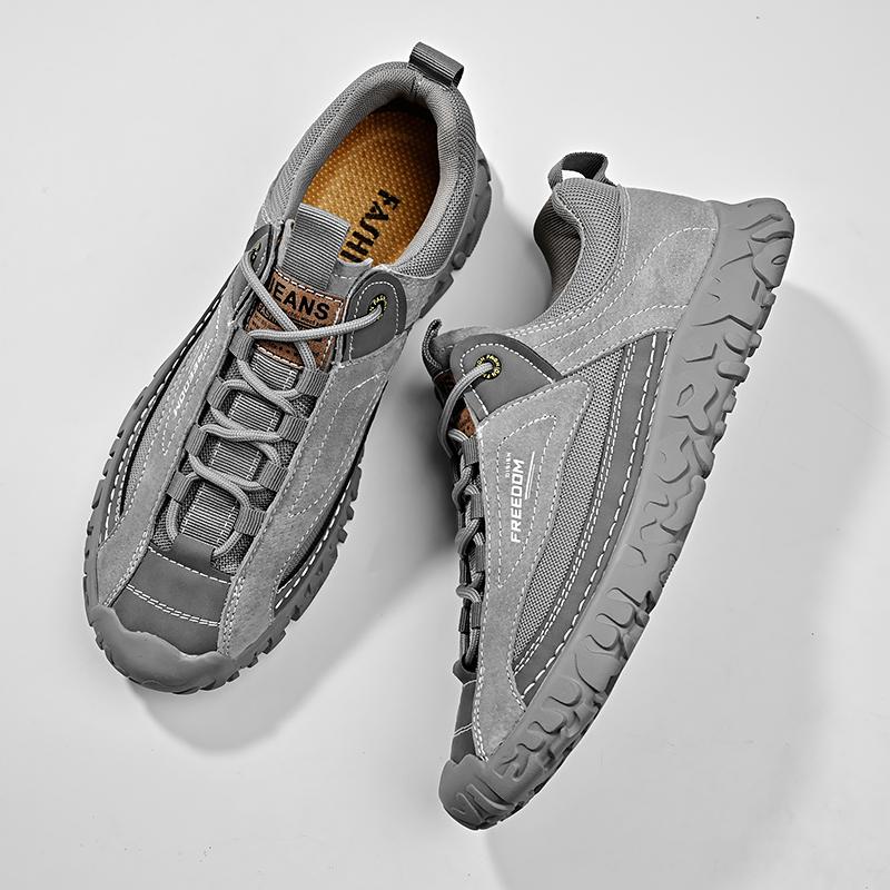 Модные мужские туфли на шнуровке из натуральной кожи — фото 6