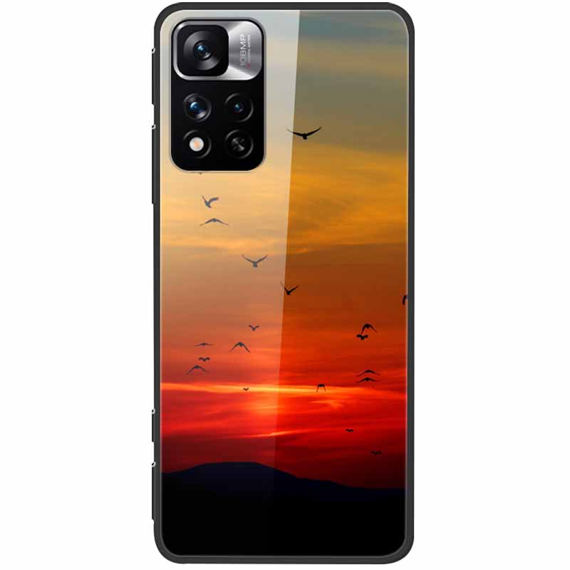 Tempered Glass Case For Xiaomi Redmi Note 11 Pro+ 5G Cover Hard Protective Funda for Redmi Note 11 Pro Plus 5G Soft Bumper 6.67