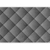 Fototapeta - Szara Symetria - Geometryczny Wzór W Deseń Z Betonu Z Czarnymi Fugami