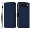For iPhone 17 Air Case Solid Color Wallet Leather Phone Cover with Strap