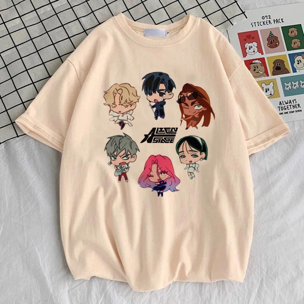 Alien Stage Tričko Dámske Kawaii Kreslené Streetwear Y2k Harajuku Anime Japonské Manga Tričko Dámske Oblečenie