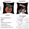 S-Judas Priest Cushion Cover Square Cushion Cover, Vintage Soft Sofa Pillow Case, Home Decoration And Protective Cover