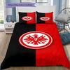 Eintracht Frankfurt Football Team Logo Bedding Set 3 Pieces Duvet Cover Pillowcases Soccer Fan Decor