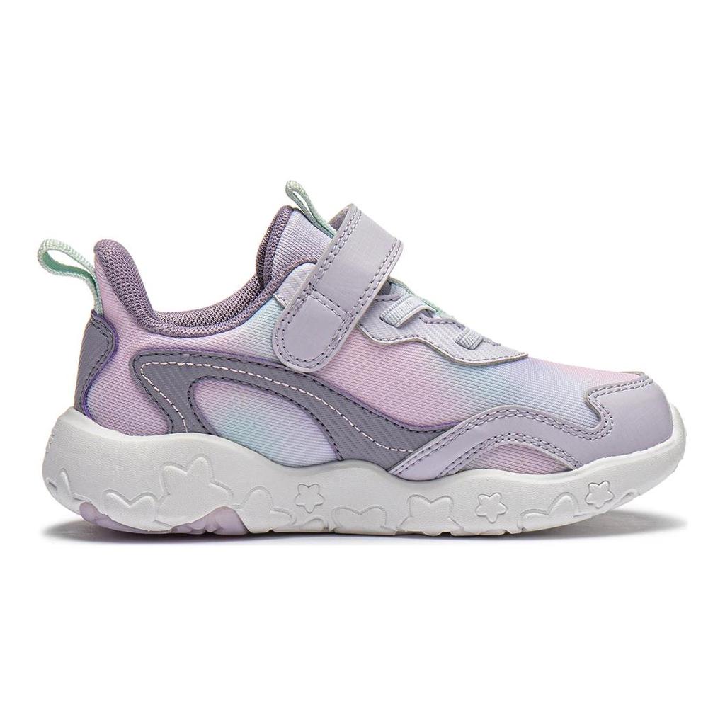 Li Ning Kids Starry Sky Comfortable Non-Slip Wear-Resistant Low-Top Casual Shoes Kids sneakers Purple YKNU020-2