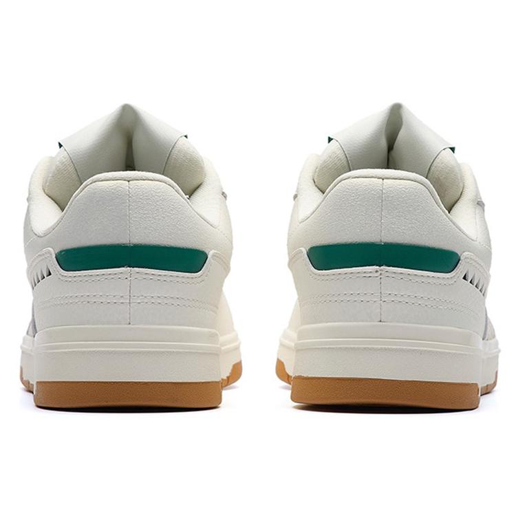 Anta Jie Ao Casual Abrasion Resistant Low top Skateboard Shoes Women's White Pine Green 122238077-3