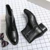 Men's shoes new retro leather boots men's foreign trade high-top business casual Martin boots men's zipper men's locomotive boots