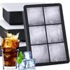 4/6/8Grids Silicone Food Ice Block Mold Reusable Easy-Release Square Shape Ice Molds DIY Household Kitchen Bar Accessories