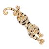 New Year Gifts Rhinestone Animal Fashion Jewelry Korean Style Pin Enamel Badges Tiger Brooches