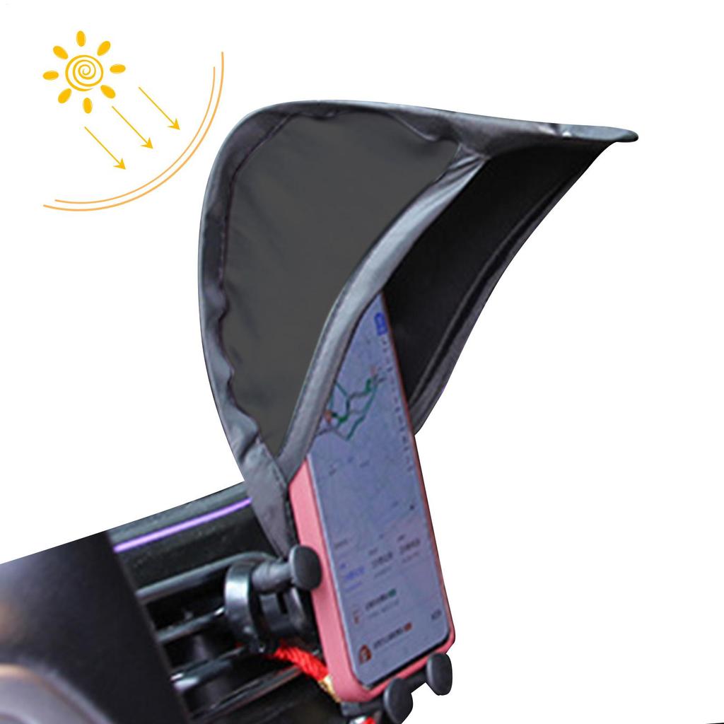 Car Phone Sun Shade Auto Cell Phone Sunscreen Sunshield Phone Umbrella For Motorcycle Bike Car Anti-scald Car Accessories