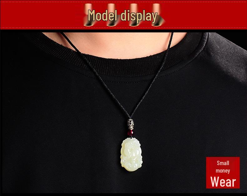 Hetian Jade Zodiac Animal Pendant - Certified Unisex Ornament