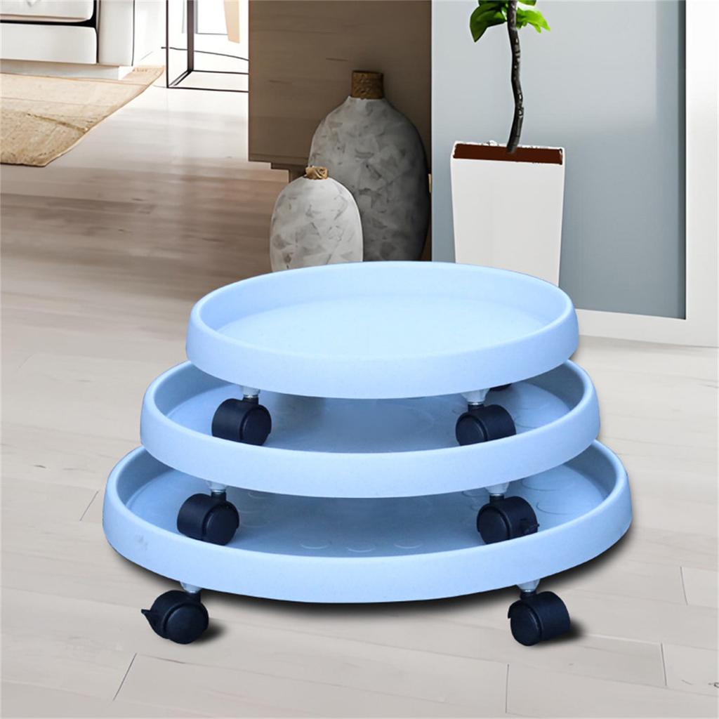 Plant Stand with Wheels Rolling Plant Stand Flower Pots Mover Planter Caddies Round Plant Rack for Heavy Duty Planter