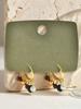 Hoop Earrings, Multi Gemstone Pendant Natural Stone Beads Pendant Bohemian Fashion Trendy Jewelry Ear Accessories for Women