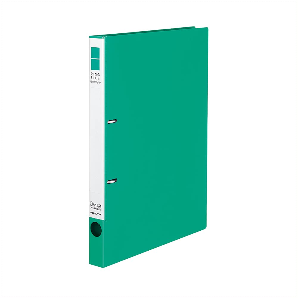 Kokuyo File Ring File Slim 2-Hole A4 Holds 180 Sheets Green F-URF420G