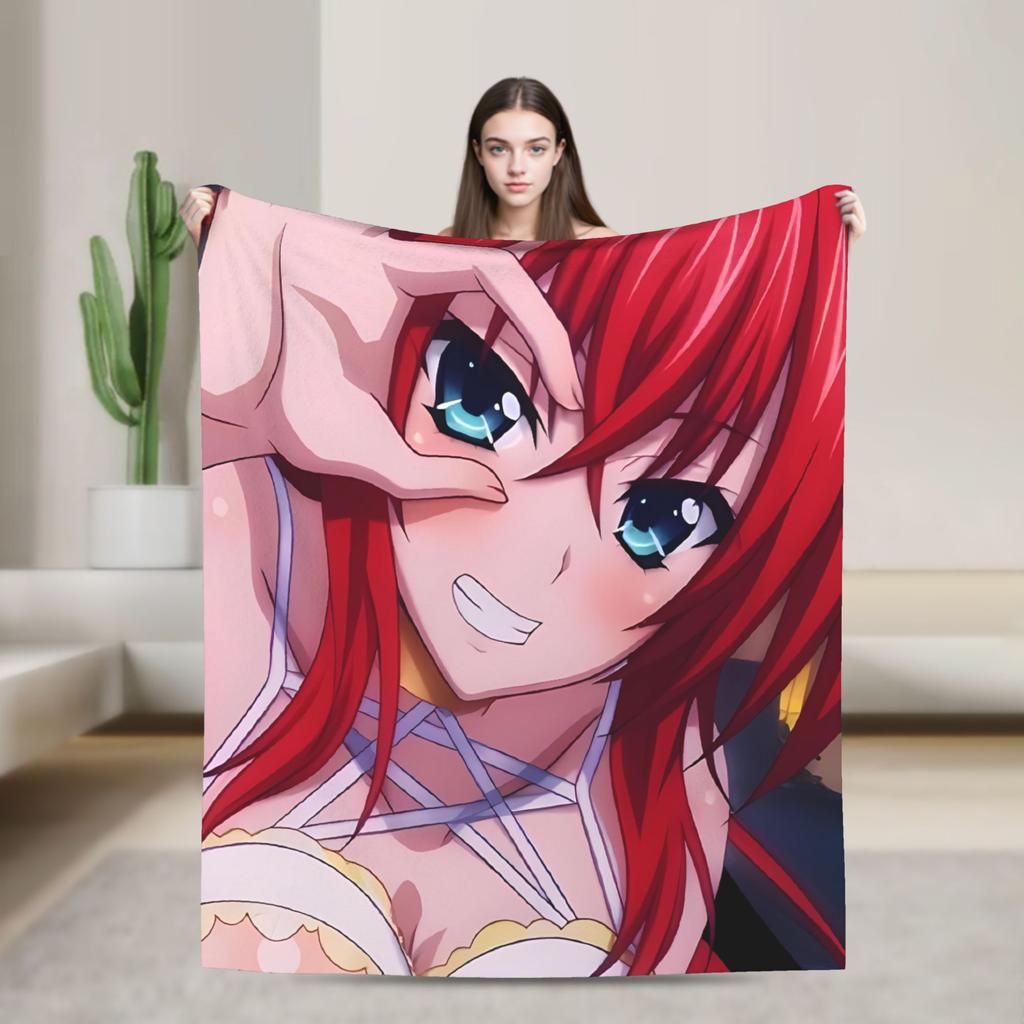 Warme weiche Decke Reise High School DxD Bettwäsche Überwürfe Flanell Tagesdecke für Sofa Sessel Lustige Schlafsofa Abdeckung