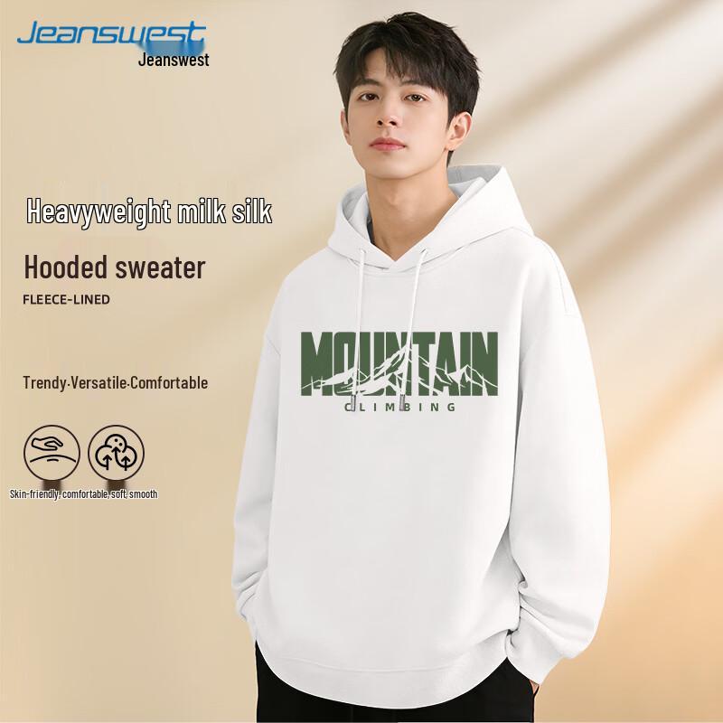 Jeanswest Men s Hooded Sweatshirt with Mountain Print 2XL