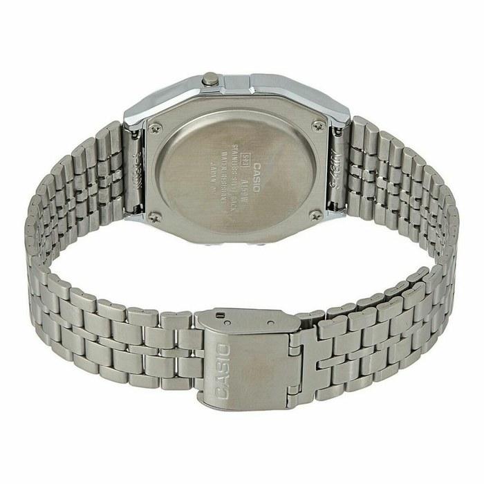 Casio Watch A159WA-N1DF Silver Black Dial